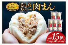 ブランド豚 濃厚な肉汁が溢れる!美ら島あぐー肉まん (120g×3個)×5パック 合計15個 沖縄県 おかず 惣菜 アグー豚 使用 小分け おいしい 肉 肉まん 国産 肉汁 たっぷり ブランド豚 ジューシー 肉厚 お中元 ギフト プレゼント グルメ 沖縄県 糸満市
