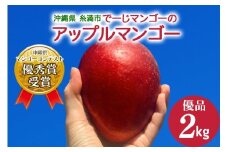 【2026年発送】【令和5年度優秀賞受賞】でーじマンゴーアップルマンゴー2kg(優品) 26-5
