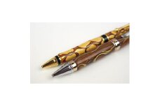 沖縄県産 木製ボールペン (インレイシリーズ / 1本) ボールペン 文房具 ギフト プレゼント おしゃれ 沖縄市 / かねせん工房 [BCBS003]