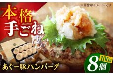 沖縄県産 あぐー豚 ハンバーグセット 800g (100g×8個) 豚 ハンバーグ 冷凍 ギフト お取り寄せ 沖縄市 / お肉屋本店 [BCAZ001]