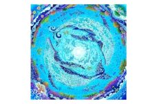 ［琉球イラストレーション］ 与儀勝之 『海の星 〜深海の舞い〜 / Star of the Sea - Dance of the deep sea -』 額装Mサイズ インテリア 雑貨 アート おしゃれ おすすめ 沖縄市 / yogima office [BCAI010]