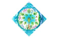 ［琉球イラストレーション］ 与儀勝之 『パパイヤの園 / The Garden of Papaya』 額装Mサイズ インテリア 雑貨 アート おしゃれ おすすめ 沖縄市 / yogima office [BCAI004]