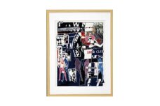 【宏次染工房 / 沖縄県認定工芸士 金城宏次】紅型額装 『Welcome to KOZA』 絵画 額入り 伝統工芸品 おしゃれ 沖縄市 / コザ工芸館ふんどぅ [BCAU003]