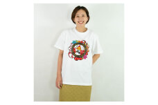 沖縄市 マンホールTシャツ エイ坊 (白 / Sサイズ) Tシャツ 半袖 キャラクター メンズ レディース 沖縄市 白色 沖縄市/株式会社TAK JAPAN [BCDK001-01]