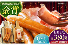 【全6回定期便】【ふるさと納税限定】TESIOの自家製フランク＆ボローニャセット (計380g) 豚肉 ハム ソーセージ 小分け 真空パック 沖縄市 / TESIO [BCAD017]
