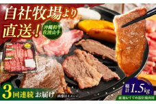 【全3回定期便】【厳選！おすすめ部位】沖縄和牛 佐渡山牛 焼肉用 500g 牛肉 焼肉 焼き肉 和牛 赤身 沖縄市 / 肉のサブロー [BCBC011]