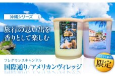 ふるさと納税限定 フレグランスキャンドル 『沖縄シリーズ』 2種セット (国際通り・アメリカンヴィレッジ) キャンドル おしゃれ ルームフレグランス アロマキャンドル ギフト 沖縄市 / Earth & Pure [BCDJ011]