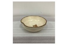 変形向付の器 (象牙色) 陶器 食器 うつわ 皿 器 ギフト 沖縄市 / 唐仙窯 [BCBK008]