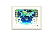 ［琉球イラストレーション］ 与儀勝之 『一会 [陰] / Encounter [Yin]』 額装Lサイズ インテリア 雑貨 アート おしゃれ おすすめ 沖縄市 / yogima office [BCAI027]