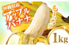 ムッチリ食感！沖縄県産アップルバナナ 1kg バナナ フルーツ 果物 無農薬 banana 沖縄市 / タカエス フルーツ＆ベジタブル [BCBH003]