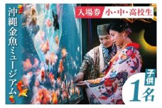 沖縄金魚ミュージアム入場券　子供1名｜観光 チケット 沖縄金魚ミュージアム 金魚 あしびなー 沖縄 豊見城（DN002）