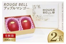 【2026年6月下旬より順次発送】【Rouge Bell】アップルマンゴー 約800g以上(2玉)｜マンゴー アップルマンゴー フルーツ 果物 くだもの 先行予約 贈り物 プレゼント お土産 ギフト 贈答用 沖縄 おきなわ 沖縄県 豊見城市(BV011)