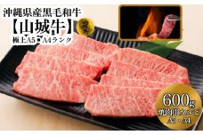 A5・A4ランク　沖縄県産黒毛和牛《山城牛》焼肉用カルビ600g