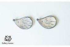 【沖縄のかわいい器】土の種のハリネズミ皿（小）ペアセット