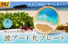 波アート丸プレート