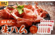 【美ら島あぐ～】生ハム（10パック×70g）