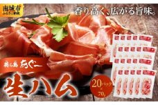 【美ら島あぐ～】生ハム（20パック×70g）