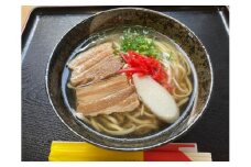 【そば処 玉家】三枚肉そば 4食セット【定期便】毎月3回
