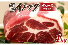 国頭イノブタ 肩ロース(ブロック) 1kg【1578855】