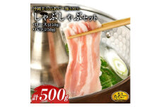 美ら島あぐー ロース250g バラ250g しゃぶしゃぶセット計500g【1620065】