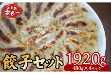 【美ら島あぐー】　餃子セット　1920ｇ 【480g×4パック】 あぐー もっちり 沖縄 大宜味村 豚肉 小分け 国産 おつまみ こだわり ぶた アグー 加工品 おいしい 美味しい 取り寄せ 肉 豚 冷凍 まろやか 旨味