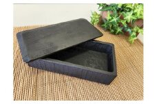 【黒漆】クスノキで作ったお弁当箱1つ【くりもの】