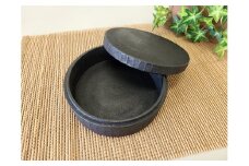 【黒漆】クスノキで作ったお弁当箱まる1つ（1段）