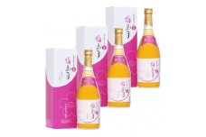 泡盛古酒仕込み梅酒「梅見月黒糖入り３本セット」