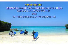 今帰仁ブルーの海で楽しむSUP＆シュノーケリングツアー又はシーカヤック＆シュノーケリングツアー