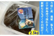 今帰仁村　古宇利島産　養殖　塩もずく　業務用2.5㎏