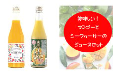 美味しい！マンゴーとシークヮーサーのジュースセット