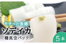 今帰仁産ソデイカ柵真空パック（200ｇ～250ｇ）×5本