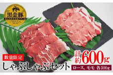 【数量限定】黒金豚アグー　しゃぶしゃぶセット（ロース、モモ） 沖縄県 ブランド豚 豚肉 もも肉 国産 ギフト 自然 美食 絶品 お気に入り 簡易包装 人気 おすすめ 贅沢 旨み 特別な 食品 人気 産地直送 送料無料