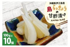 らっきょう 島らっきょうの甘酢漬け 100g 10個 [NOGUS 沖縄県 伊江村 ie47bde420001] 島らっきょう 甘酢漬け