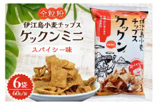 スナック 伊江島 小麦チップス ケックン ミニ スパイシー 6袋 セット [伊江島物産センター 沖縄県 伊江村 ie47bde210023] スナック菓子 お菓子 チップス おやつ おつまみ いえじま家族 ケックン ケックンチップス
