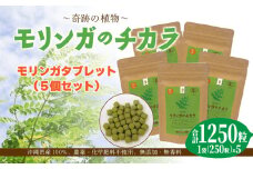 奇跡の植物＜モリンガ＞タブレット（5個セット） ☆ お手軽 持ち歩きに 読谷村産 飲みやすい 沖縄