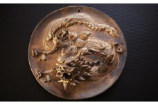 【datta.沖縄南の島陶芸工房】金龍の風水壁掛け