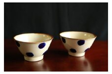 ＜仲間陶房＞3.5寸マカイ（点打ち）ペアセット