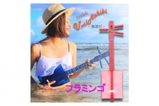 【三線工房まちだ屋】サンレレ海遊びSanleleUmiAshibi＜ピンク・フラミンゴ＞