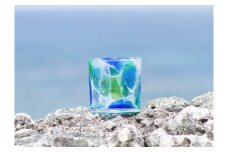 【RYUKYU GLASS WORKS 海風】ロックグラス「海想」