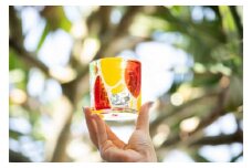 【RYUKYU GLASS WORKS 海風】ロックグラス（トロピカルビタミン）
