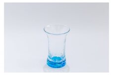 【RYUKYU GLASS WORKS 海風】オキナワオーシャン　ビアグラス（広口） 琉球ガラス 読谷村 コップ 夏 ブルー クリア 沖縄 ガラス工房 コバルト うちなーすぐりむん 清涼感 地場産品 手作り 人気商品 サイズ違い有 プレゼントに 涼しさ演出 ギフトに オススメ 伝統工芸品