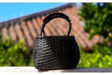 【LE KOOGEI(ル・コーゲイ)】カゴバッグ CORON P BLACK