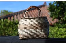 【LE KOOGEI(ル・コーゲイ)】カゴバッグ CORON G STRIPES NATURAL