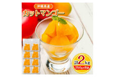 沖縄県産カットマンゴー2kg(250g×8袋)【1393613】