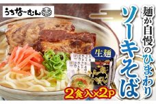 【ふるさと納税】ひまわり ソーキそば 2食 袋入 2P
