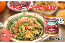沖縄ホーメル コンビーフハッシュ 170g　1缶　　牛肉 じゃがいも カレー チャンプルー 惣菜 缶詰 おかず 弁当 沖縄料理 長期保存 非常食 常備食 沖縄ホーメル
