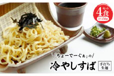 冷やしすば4食セット 手打ち生麺【1523279】