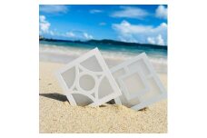 《花ブロック》コースター2個 雑貨 伝統工芸品【1570287】