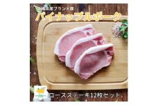 パイナップルポークロースステーキ12枚セット(1200g)【1386177】